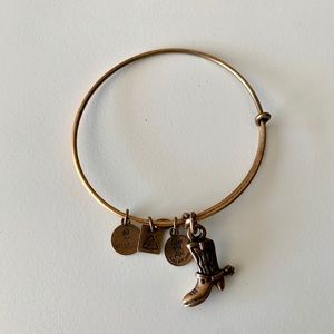 Alex & Ani Cowboy Bangle Gold Bracelet